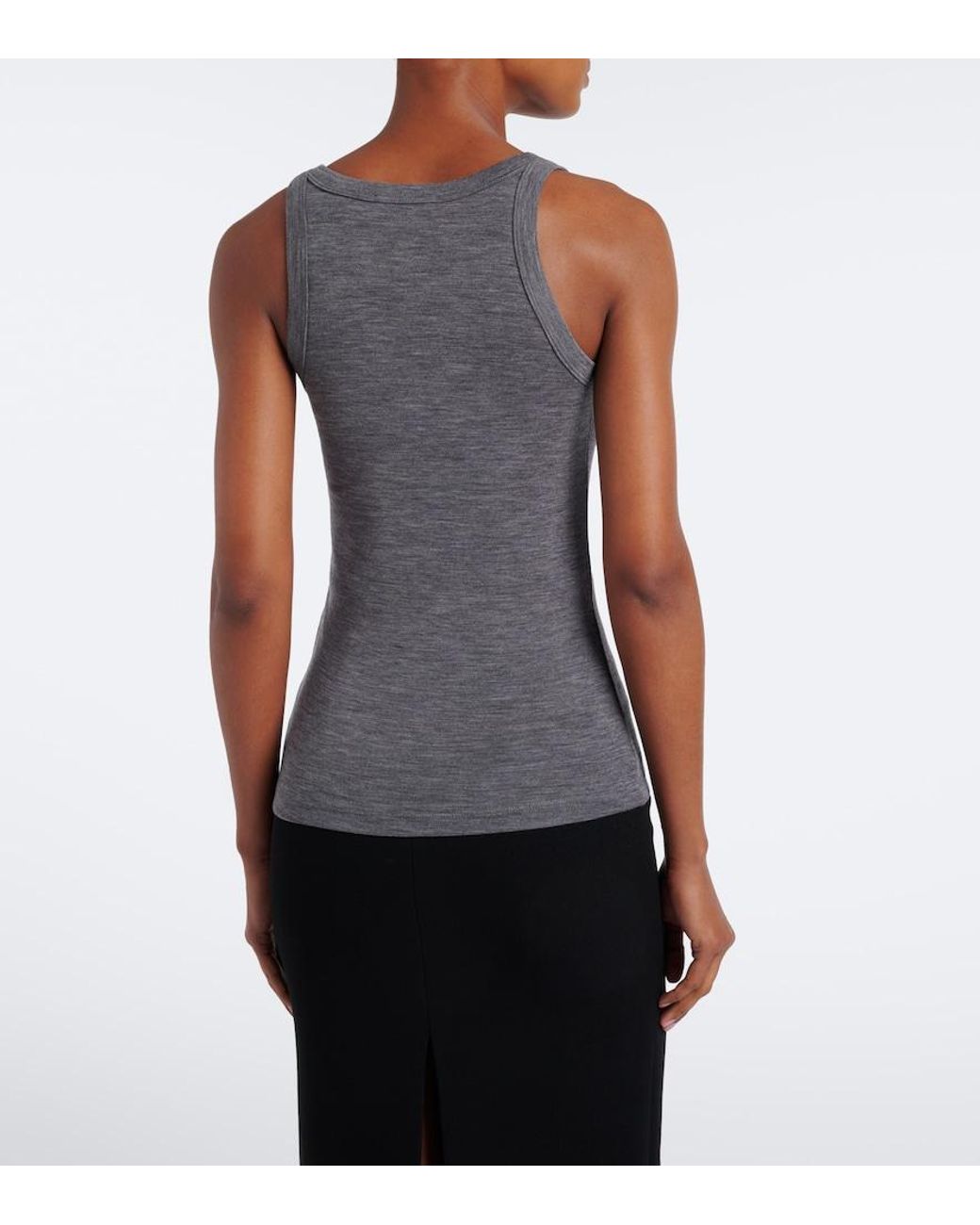 Rohe Gray Wool Jersey Tank Top