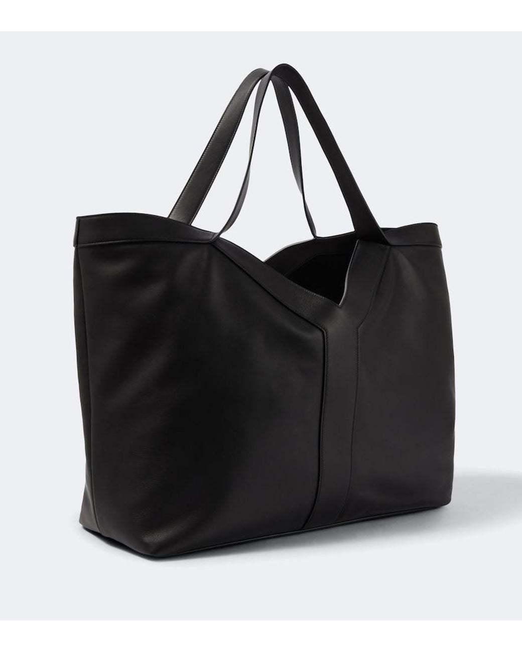 Saint Laurent Black Y Large Leather Tote Bag for men