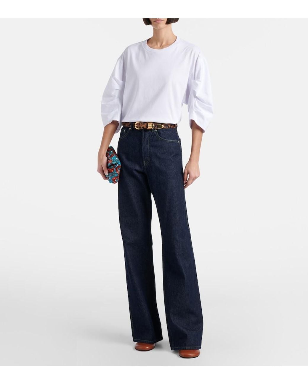 Dries Van Noten White Cotton T-Shirt