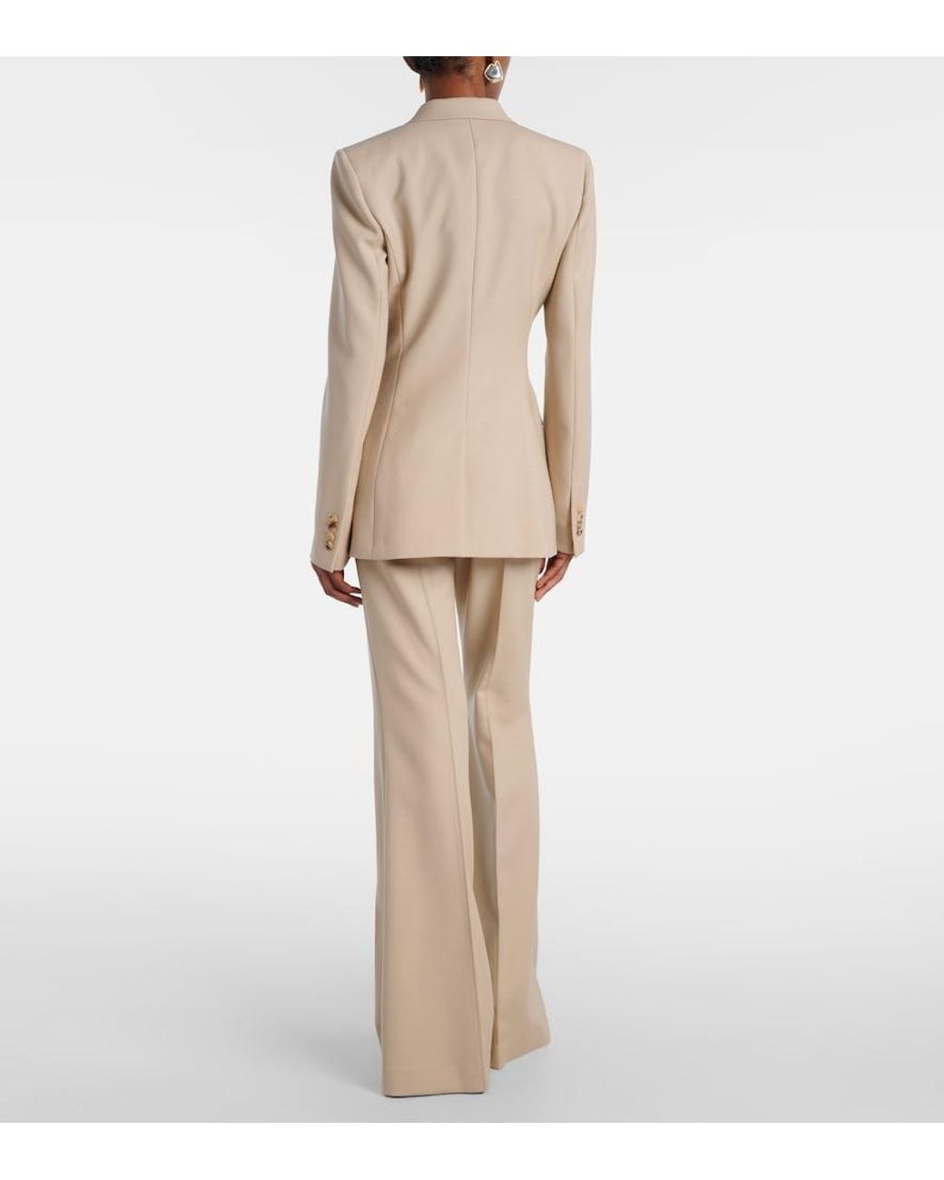Gabriela Hearst Natural Stephanie Double-Breasted Wool Blazer