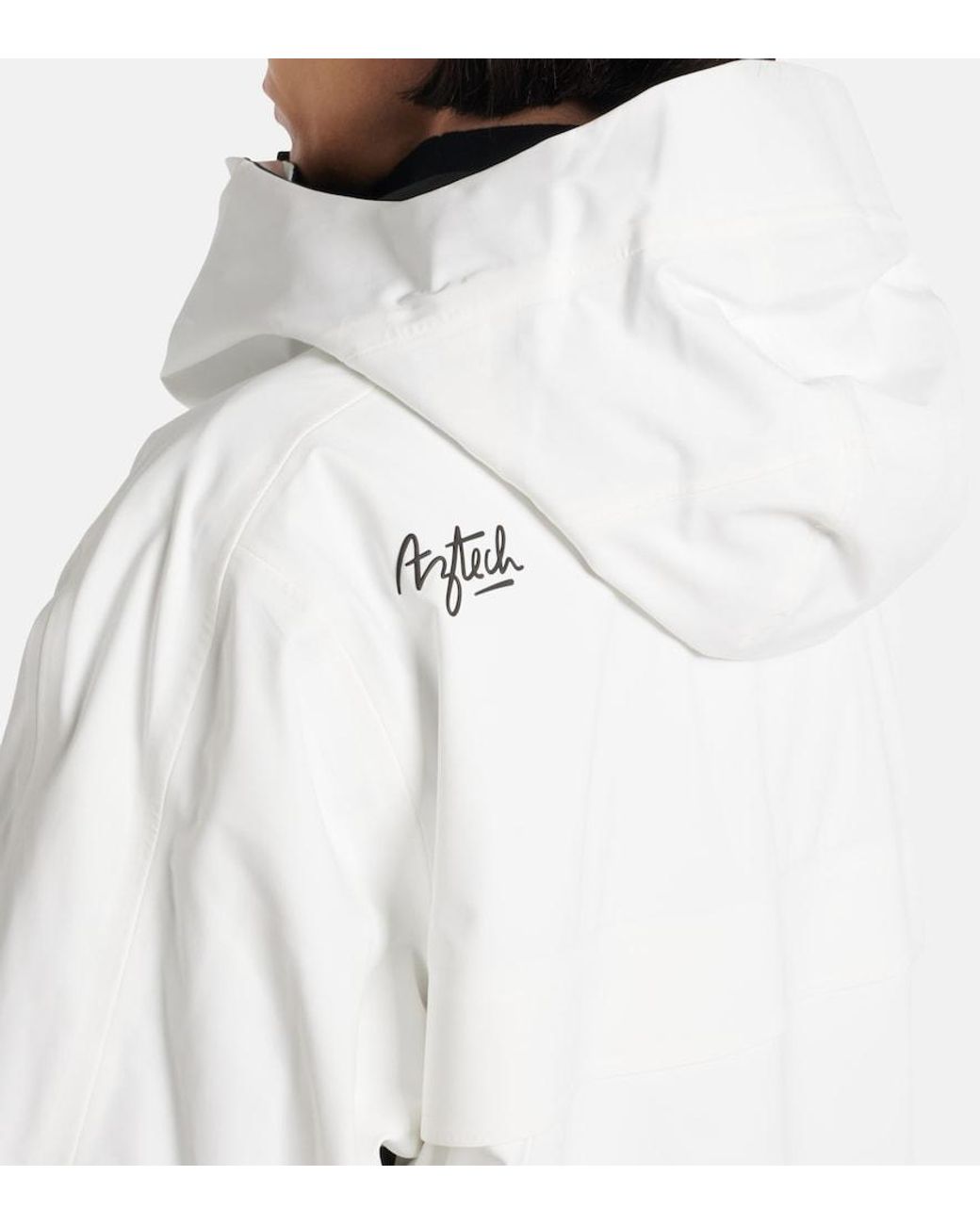 Aztech Mountain White Hayden 3L Half-Zip Hoodie