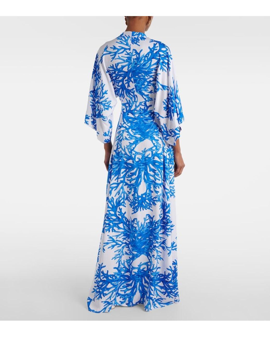Melissa Odabash Blue Eloise Printed Maxi Dress