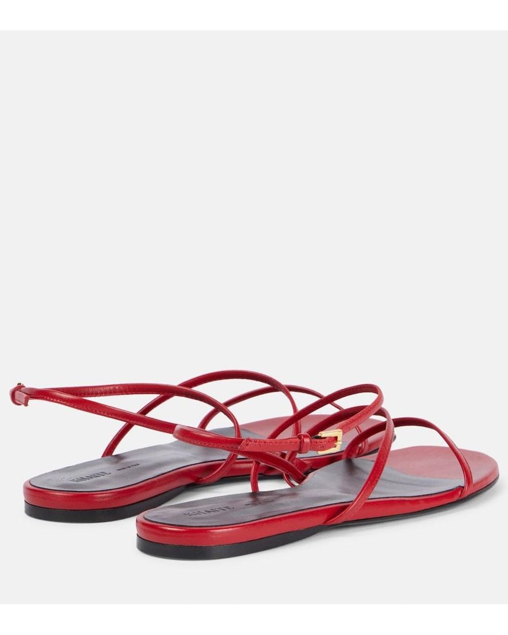 Khaite Red Loop Sandals