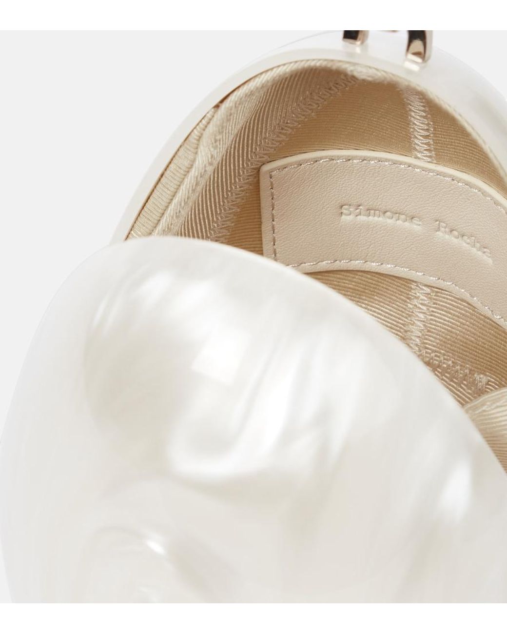Clutch Egg di Simone Rocha in White