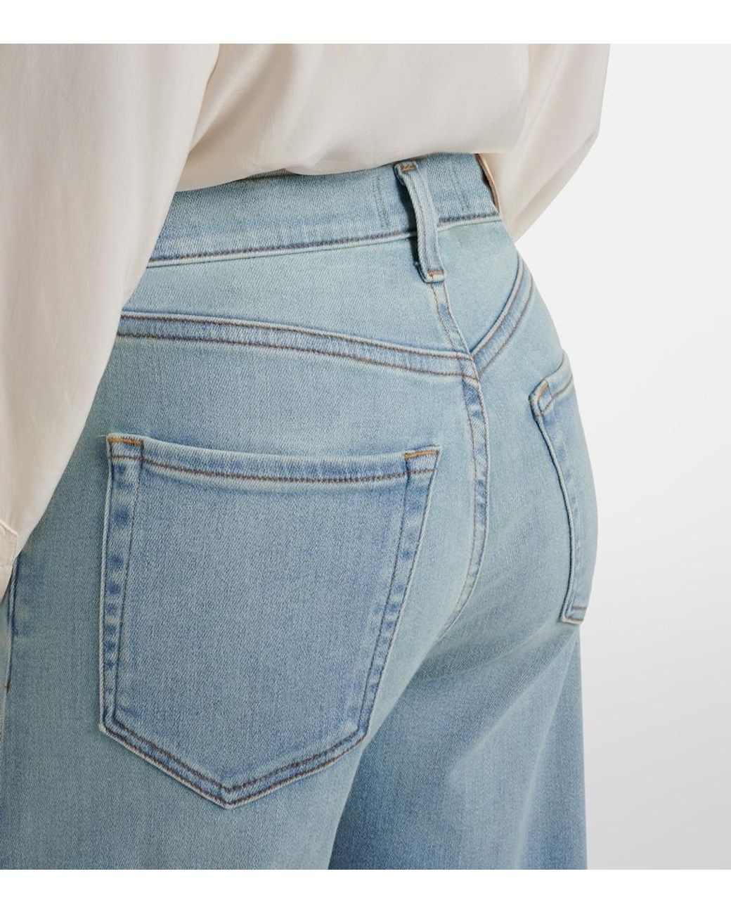 Citizens of Humanity Blue Amari High-Rise Wide-Leg Jeans
