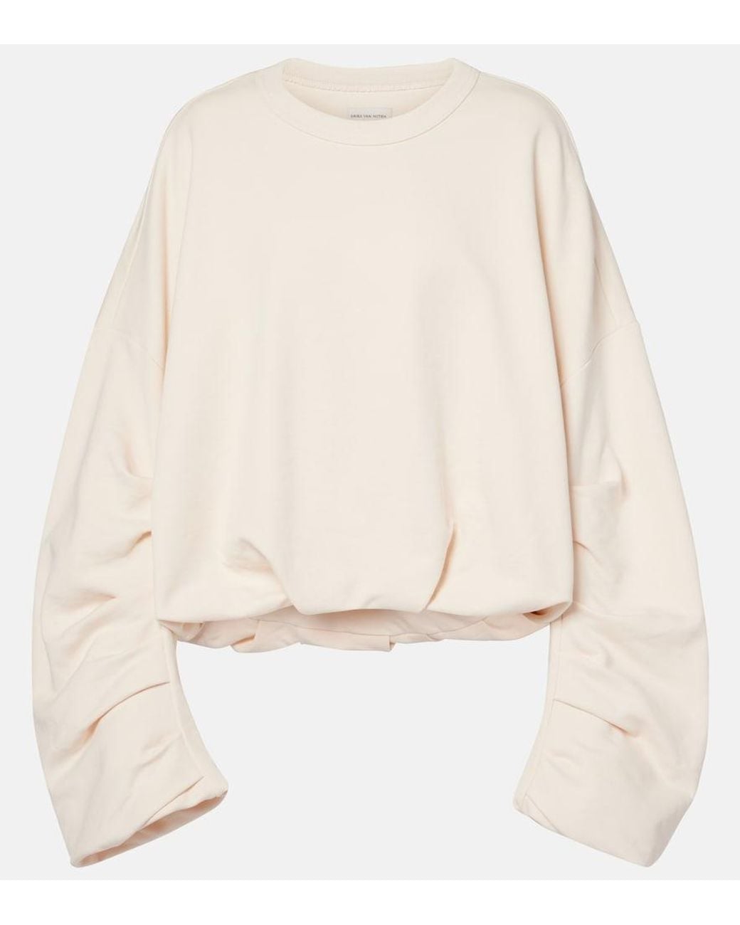 Sudadera De Algodon Dries Van Noten de color Natural