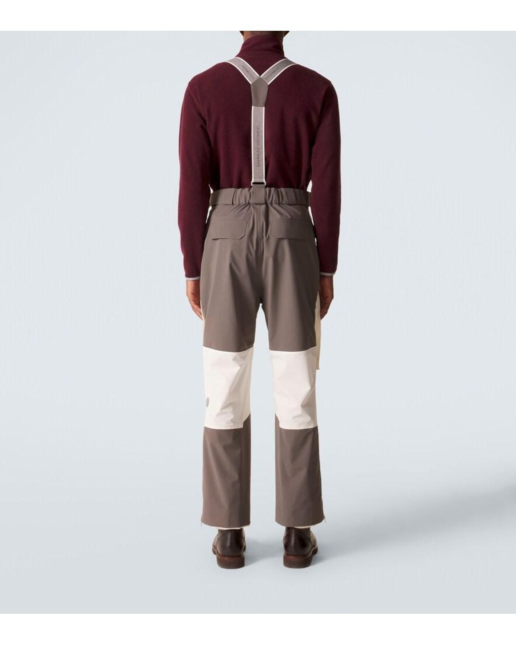 Brunello Cucinelli White Ski Salopettes for men
