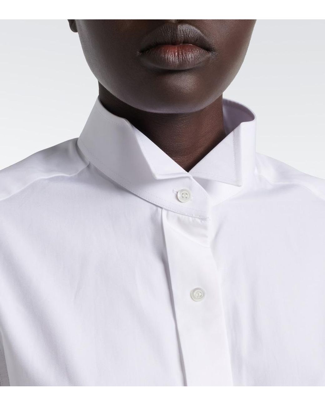Maison Margiela White Cotton Poplin Shirt