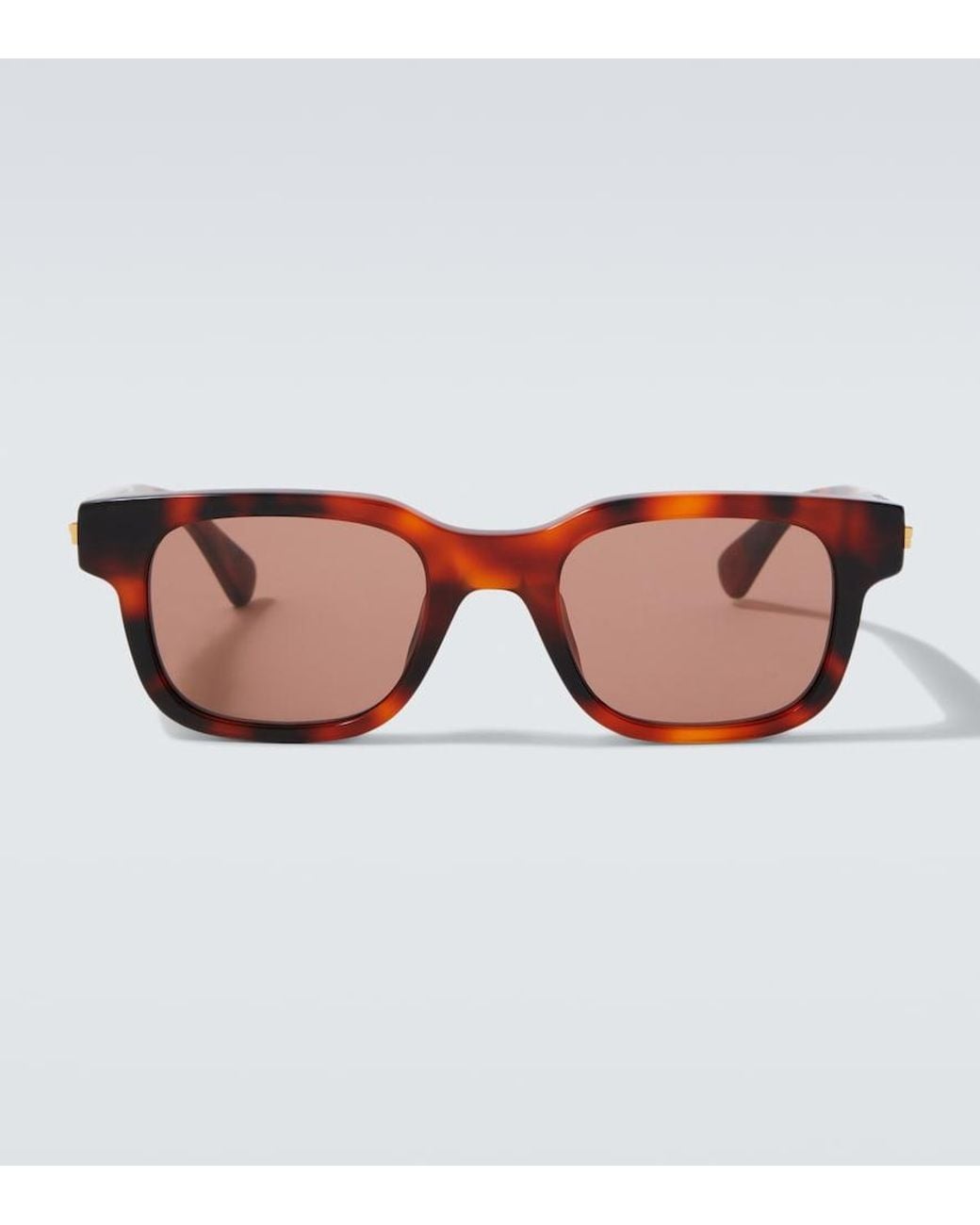 Bottega Veneta Brown Stretch Square Sunglasses for men