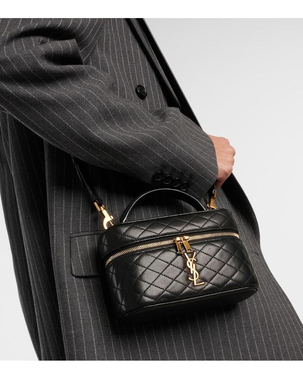 Saint Laurent Black Gaby Quilted Leather Bag