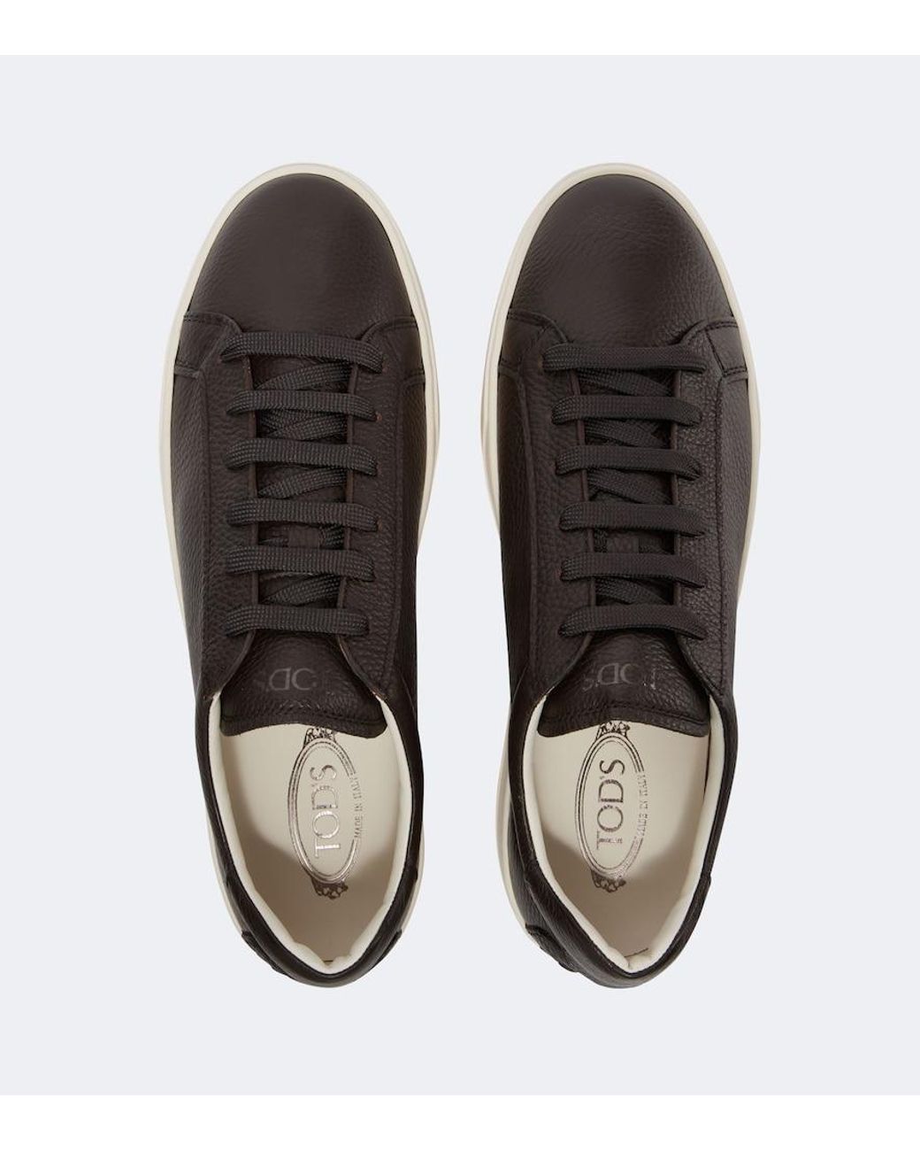 Tod's Brown Leather Sneakers for men