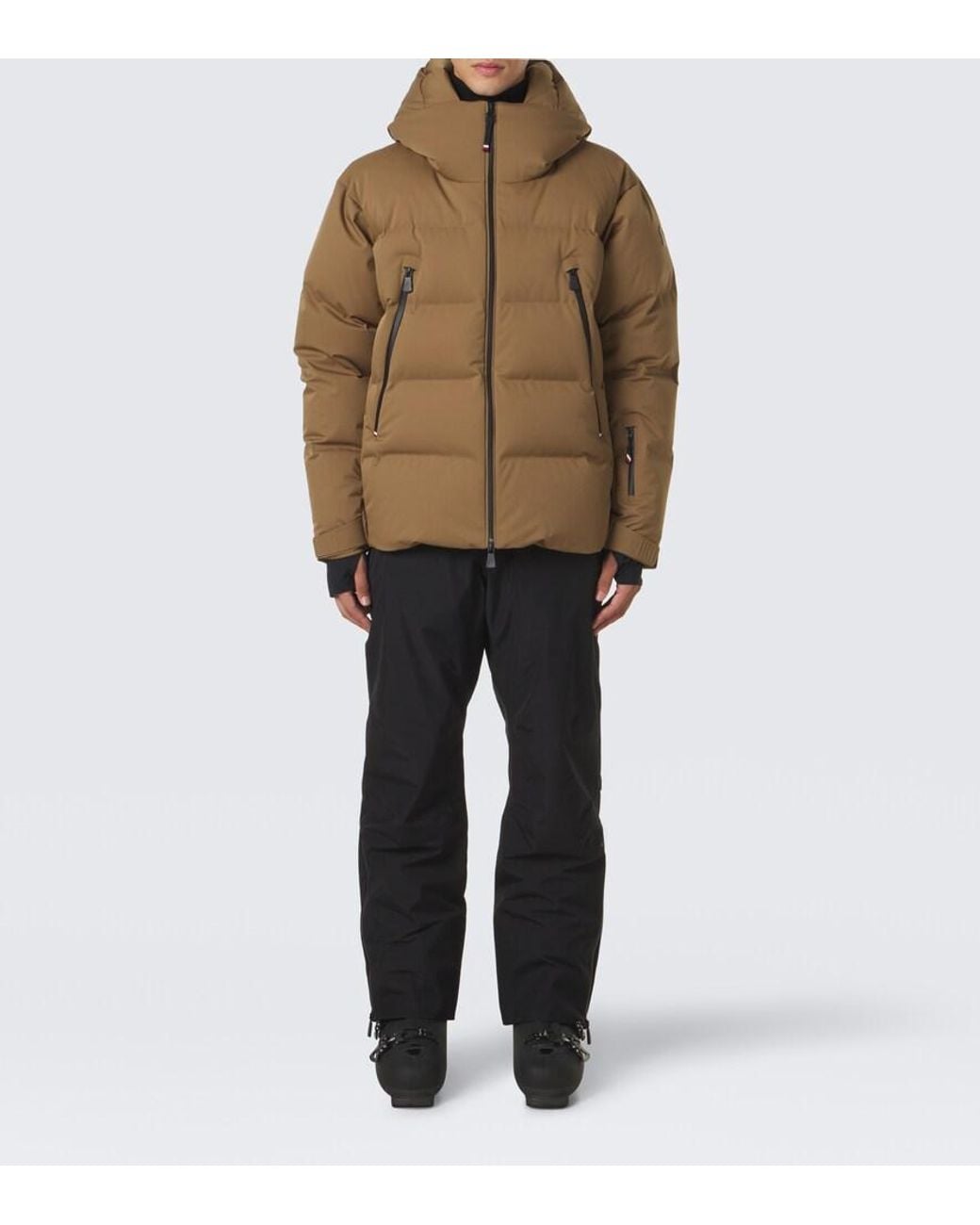 Moncler Brown Fellberg Hooded Ski Jacket for men