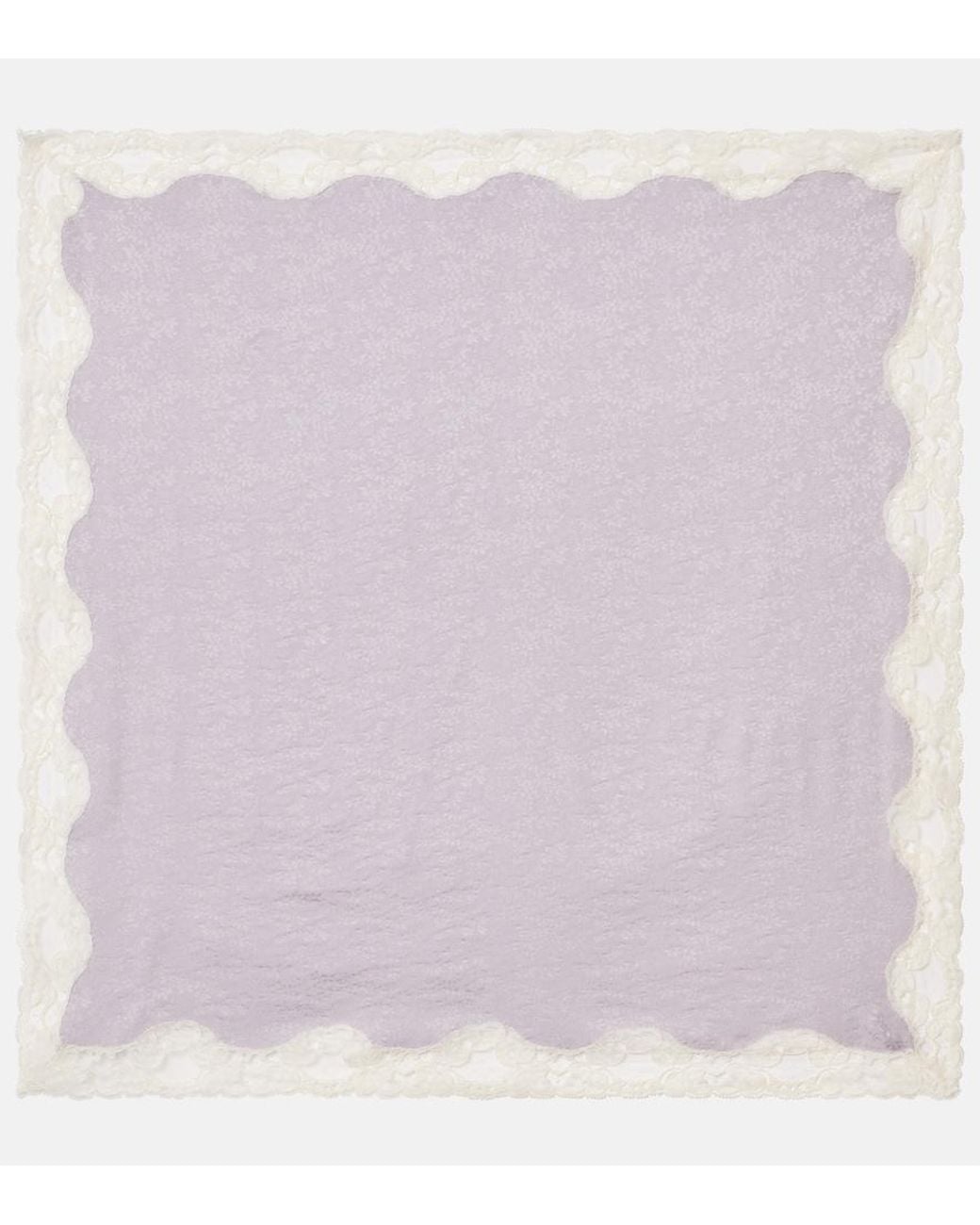 Chloé Purple Printed Silk Jacquard Scarf