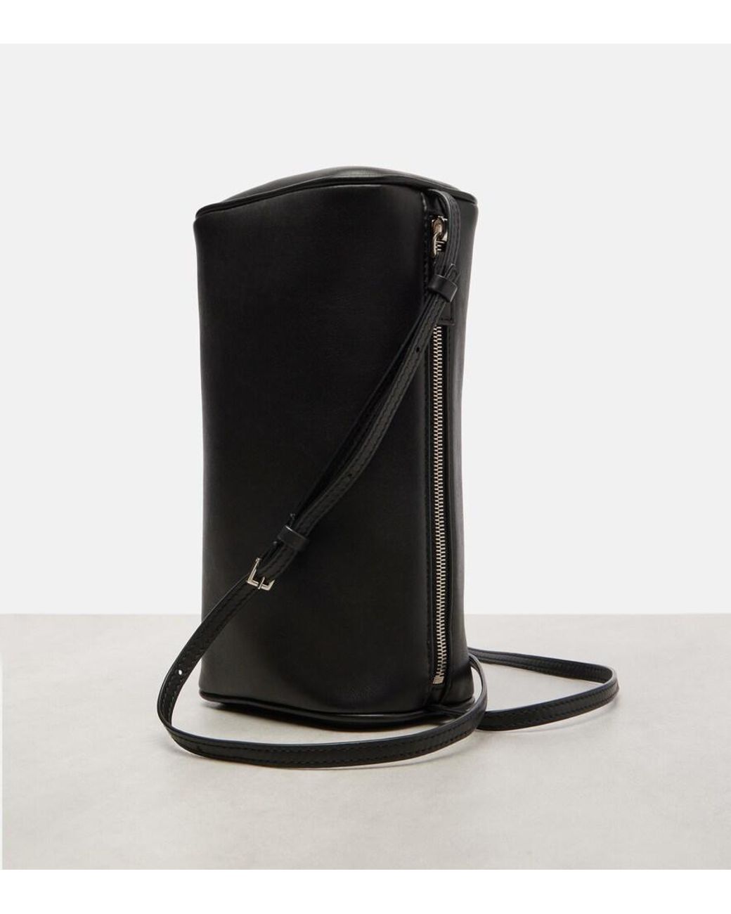 The Row Black Schultertasche '90S Aus Leder