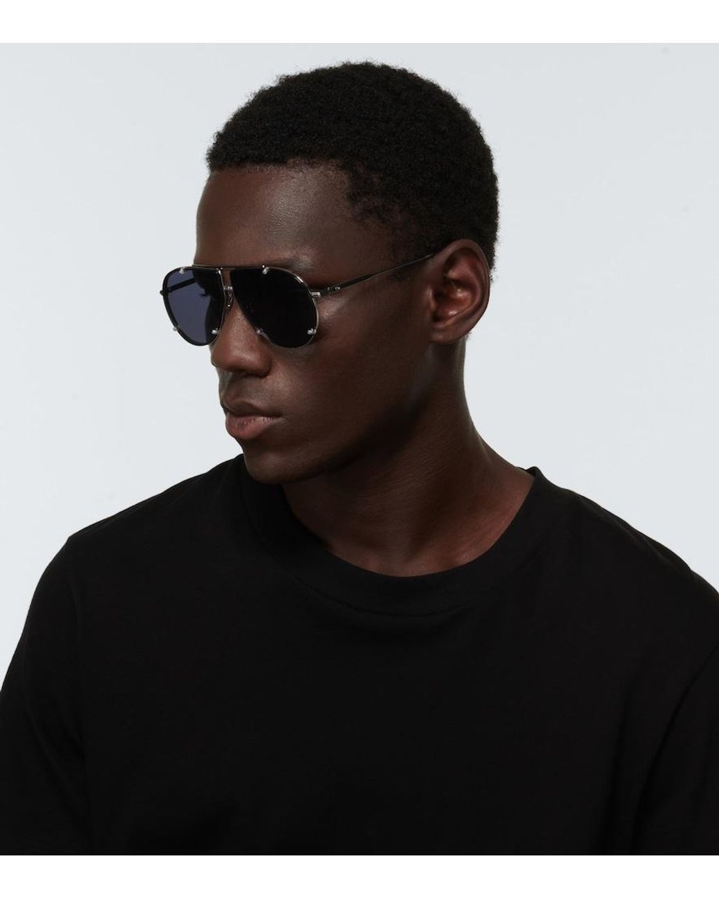 Dior Blue Diorblacksuit A2u Aviator Sunglasses for men