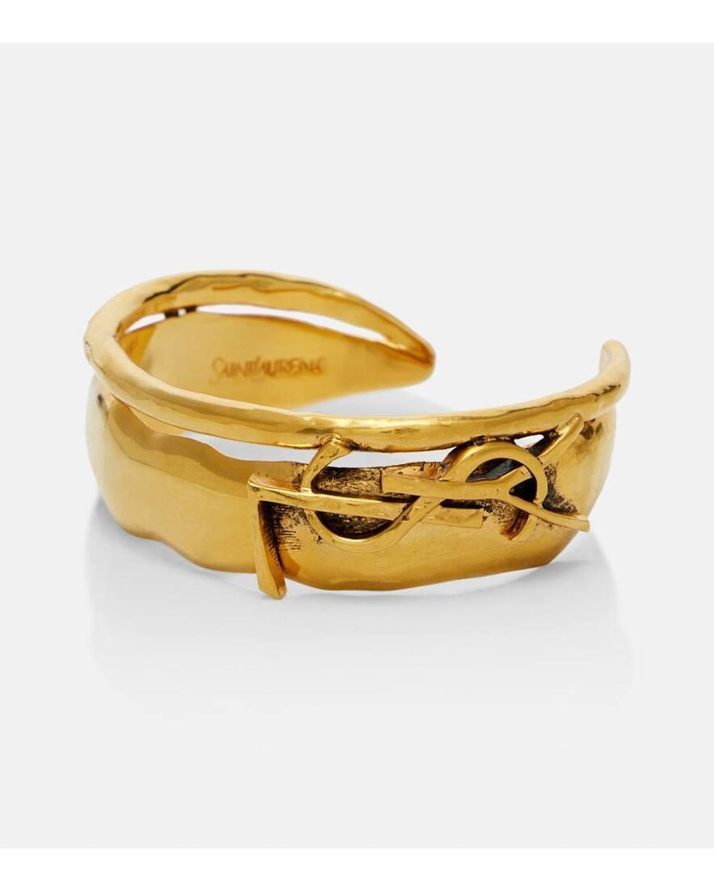 Brazalete Cassandre Saint Laurent de color Metallic