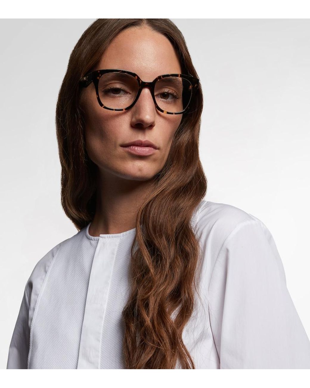 Dior Brown Cdioro S5I Square Glasses