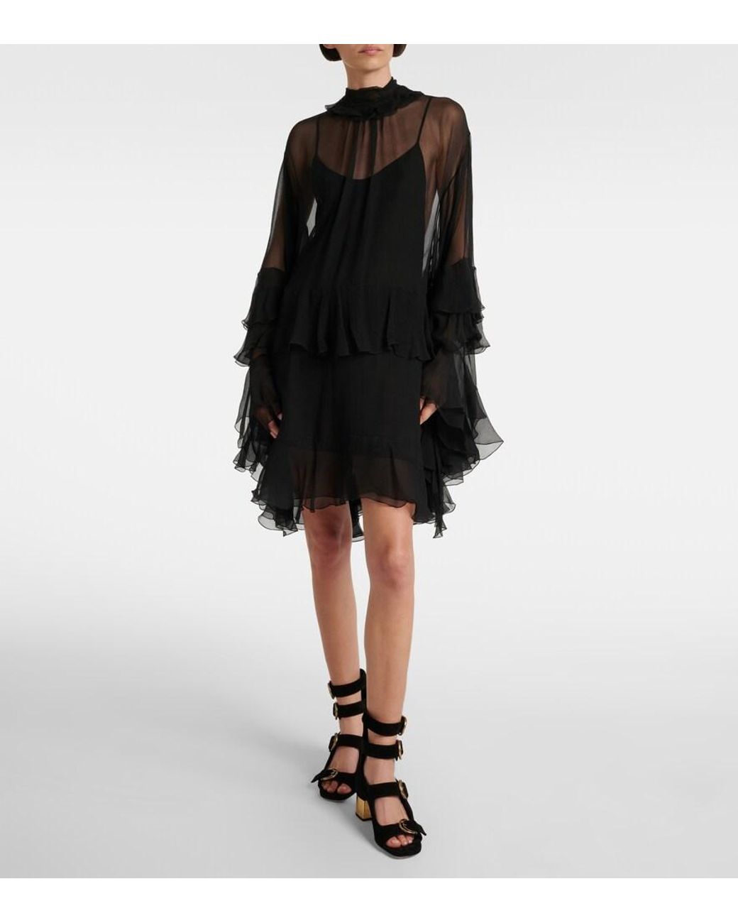 Chloé Black Alizè Heeled Sandal