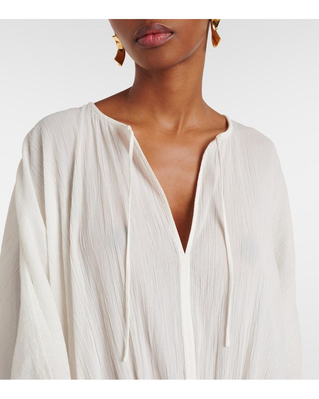 Totême White Cotton Minidress