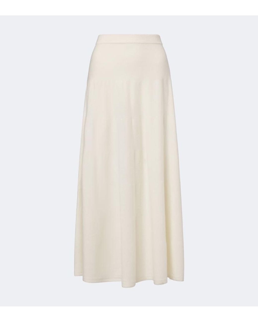 arch4 White Helma Cashmere Midi Skirt