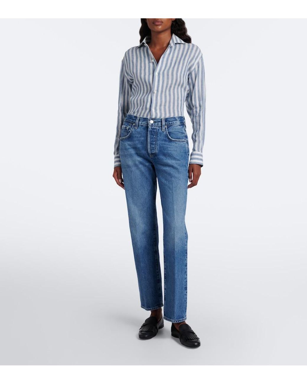Citizens of Humanity Blue '90S French Straight Jeans
