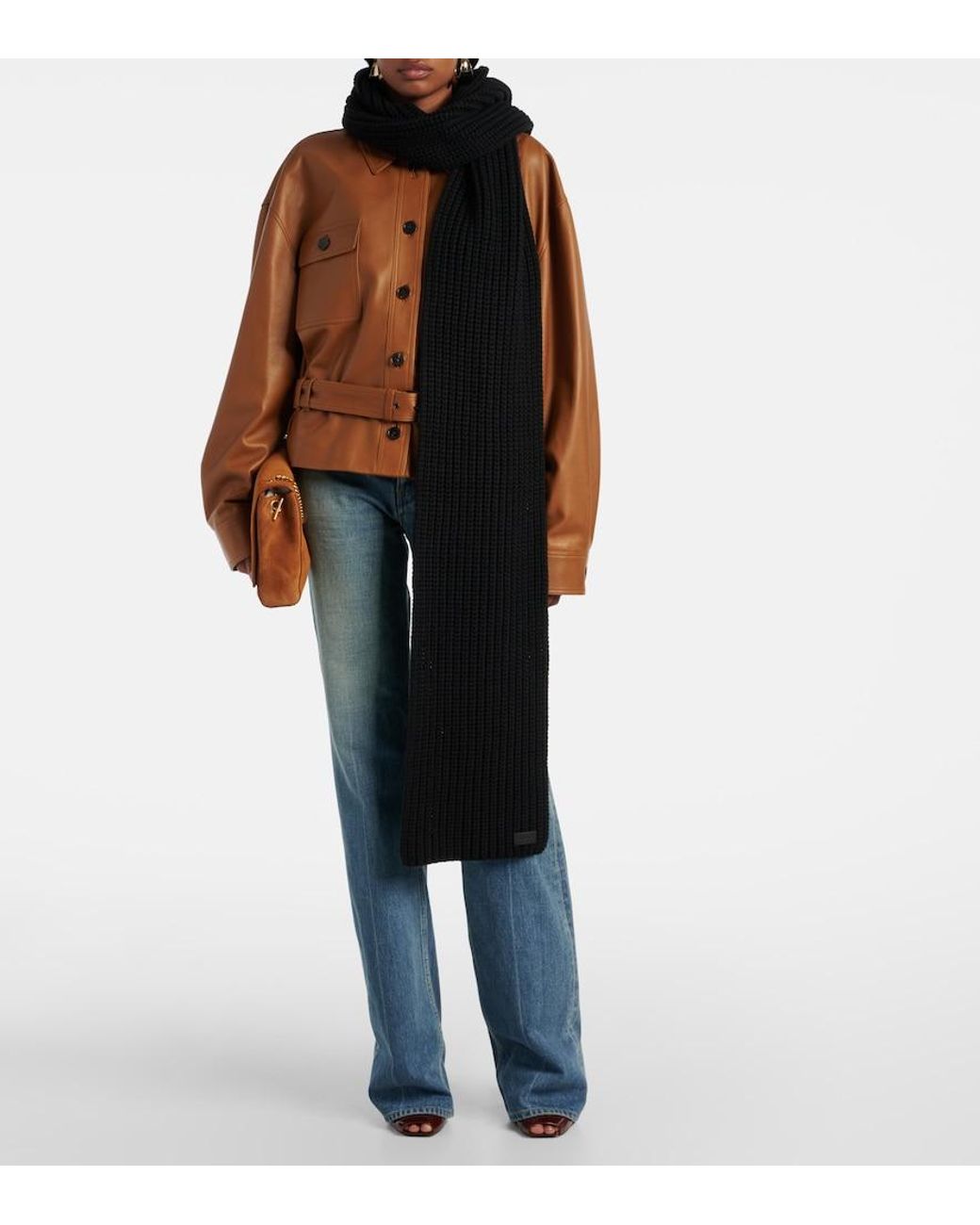 Sciarpa di Saint Laurent in Black