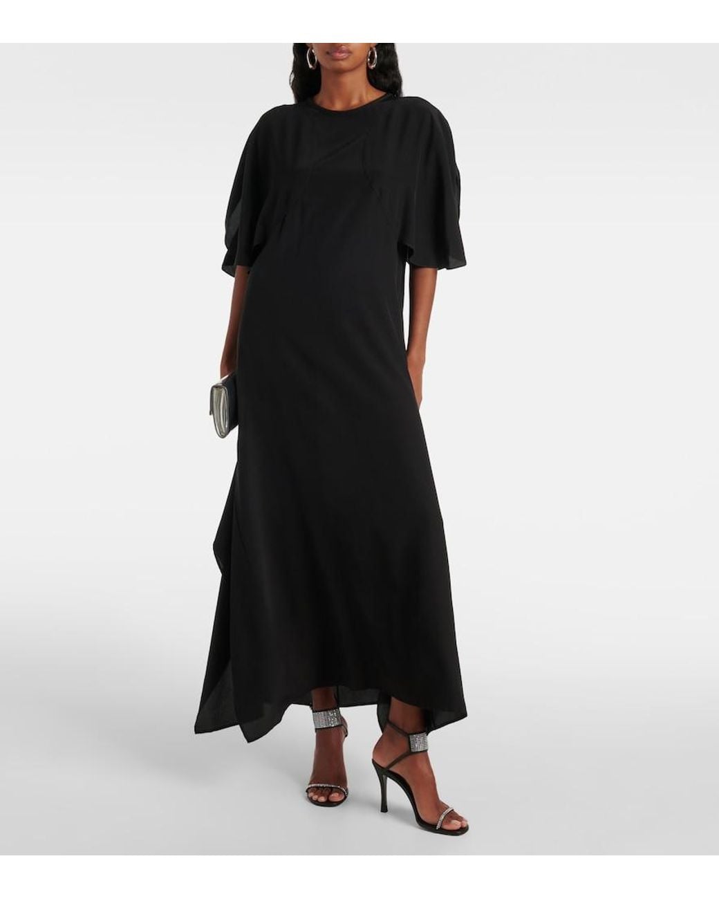 Stella McCartney Black Silk Maxi Dress
