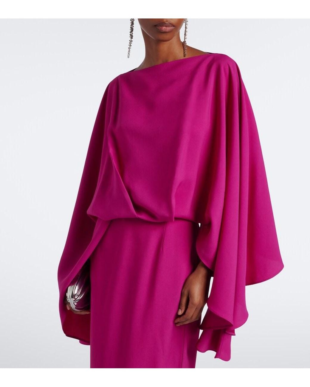 Taller Marmo Pink Eolia Draped Gown