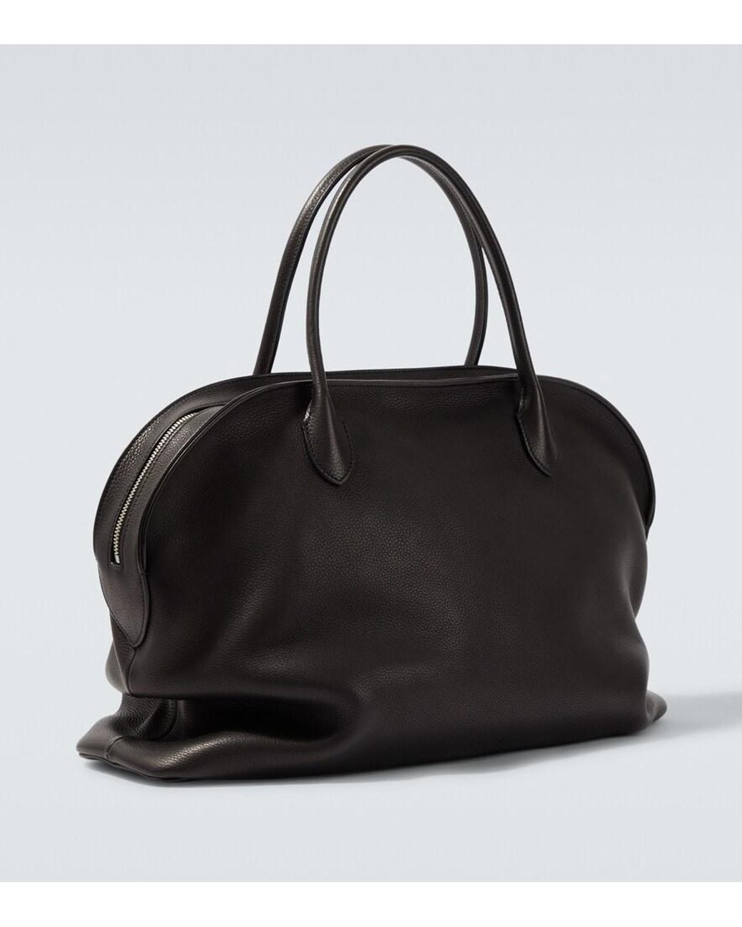 The Row Black Agnes 16 Leather Top-Handle Bag for men