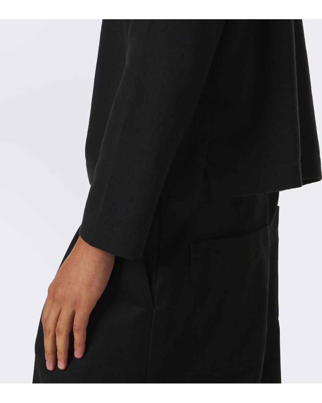 STÒFFA Black Cashmere T-Shirt for men