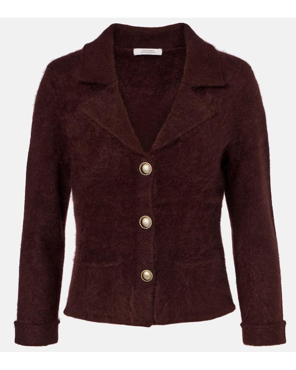 Dorothee Schumacher Purple Wool And Cashmere Jacket