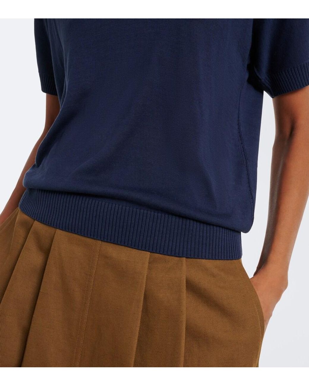 Joseph Blue Niata Silk Polo Shirt