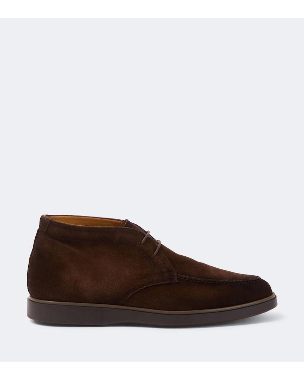 Magnanni Shoes Brown Lello Suede Desert Boots for men