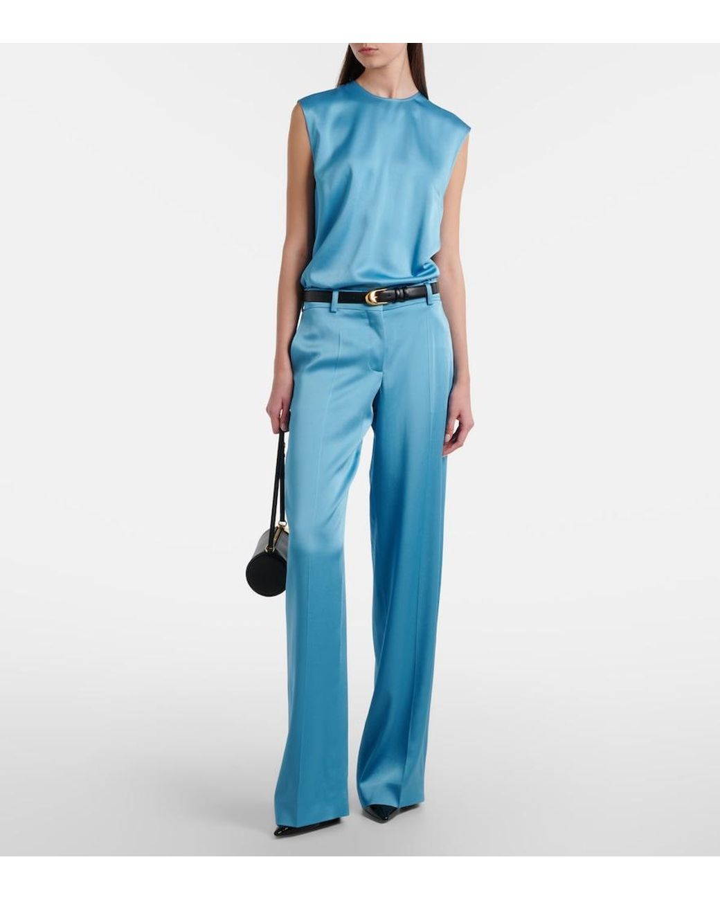 Stella McCartney Blue Satin Top