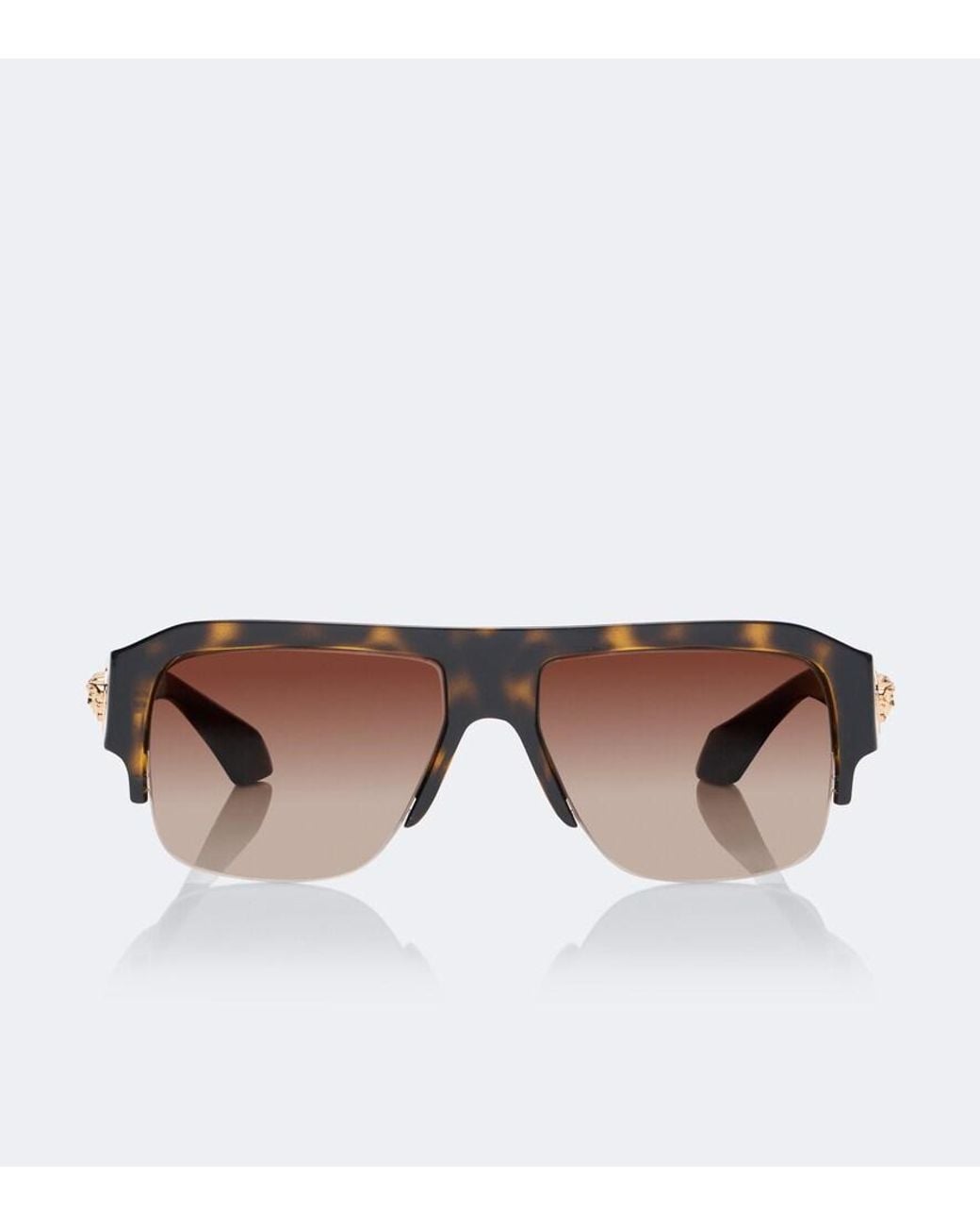 Versace Brown Vance Aviator Sunglasses