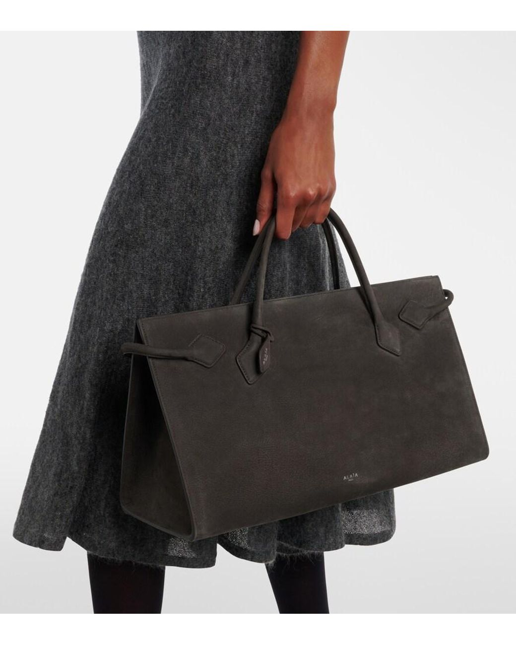 Alaïa Brown Le Teckel Large Leather Shoulder Bag