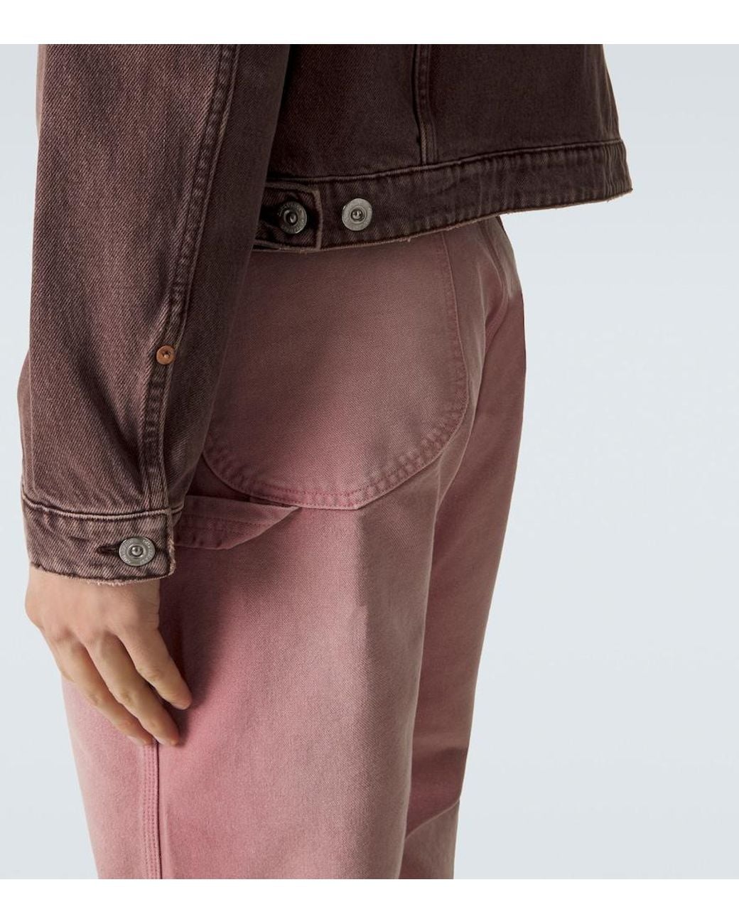 Our Legacy Brown Origin Distressed Denim Jacket for men