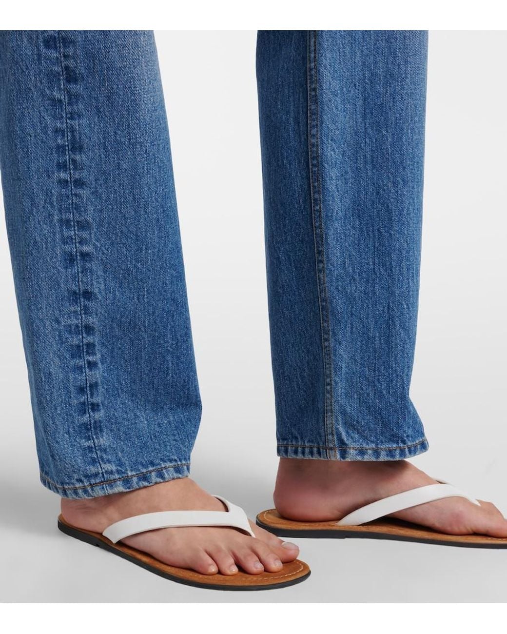 The Row Blue Fima Straight Jeans