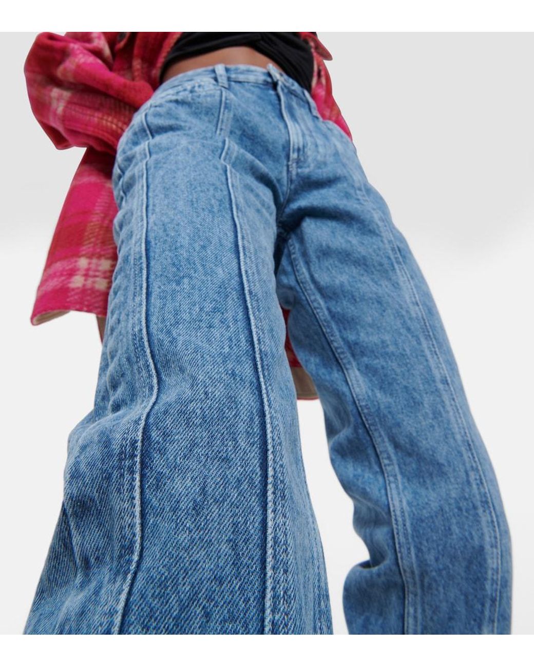 Isabel Marant Blue Sulanoa Mid-Rise Slim Jeans