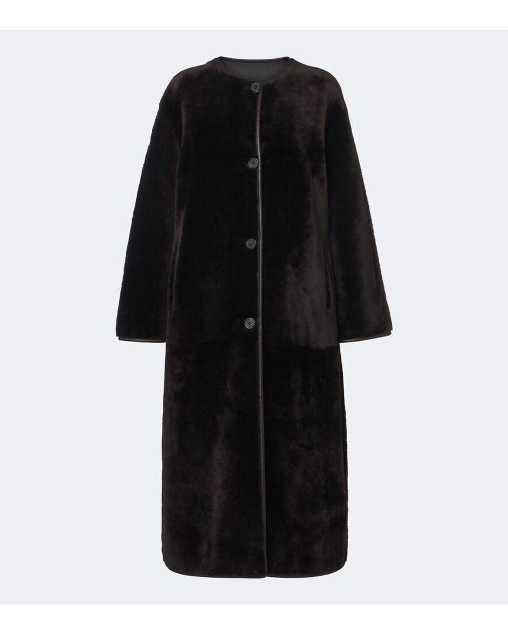 Arma Black Rilana Reversible Shearling Coat