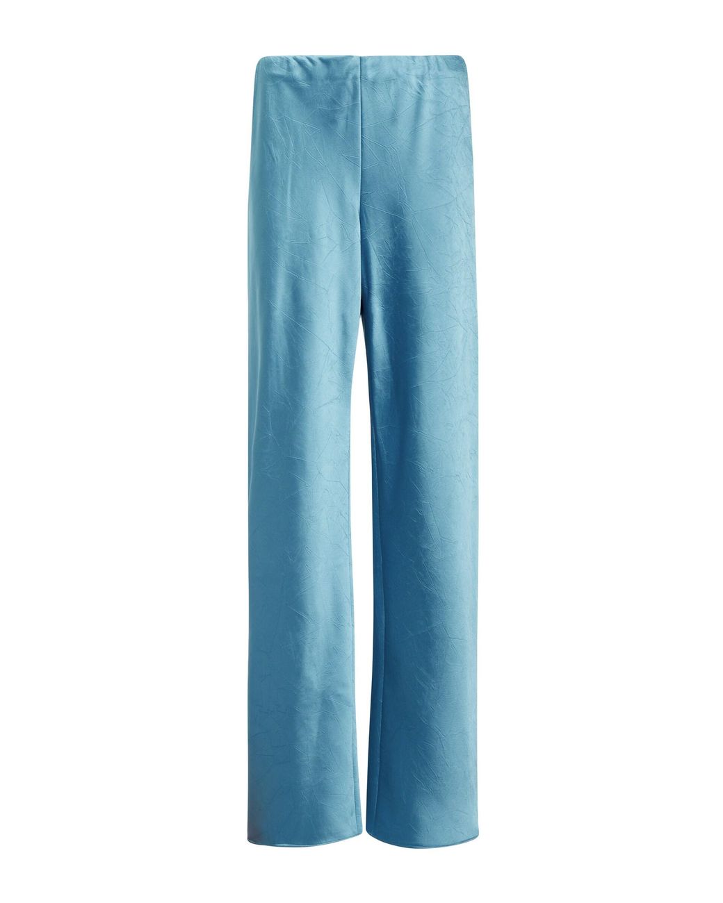 Vince Satin High-rise Wide-leg Bias Pants in Blue | Lyst