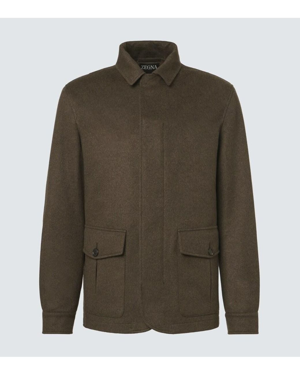 Zegna Green Falcon Cashmere Jacket for men