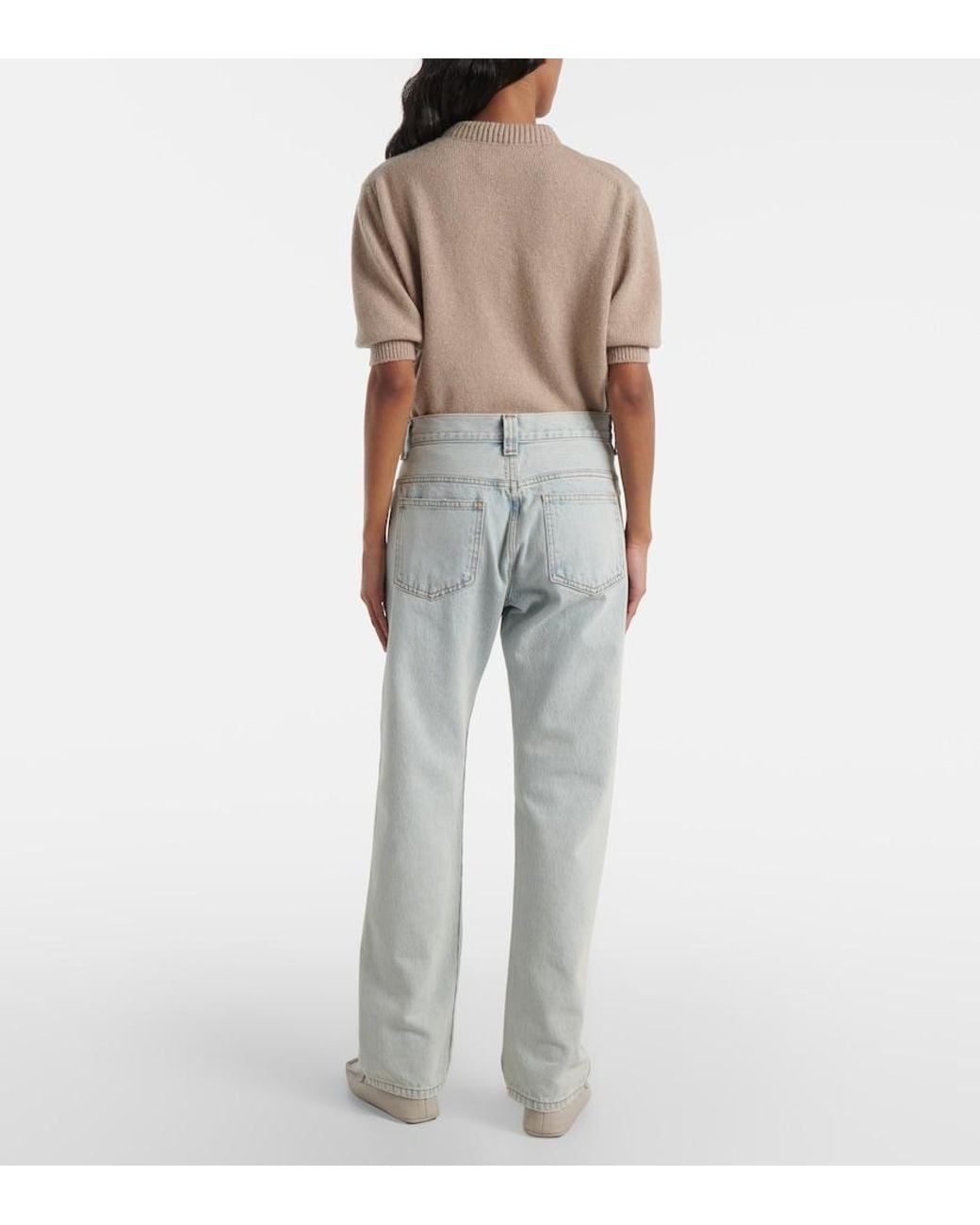 Khaite Blue Callum Straight Jeans