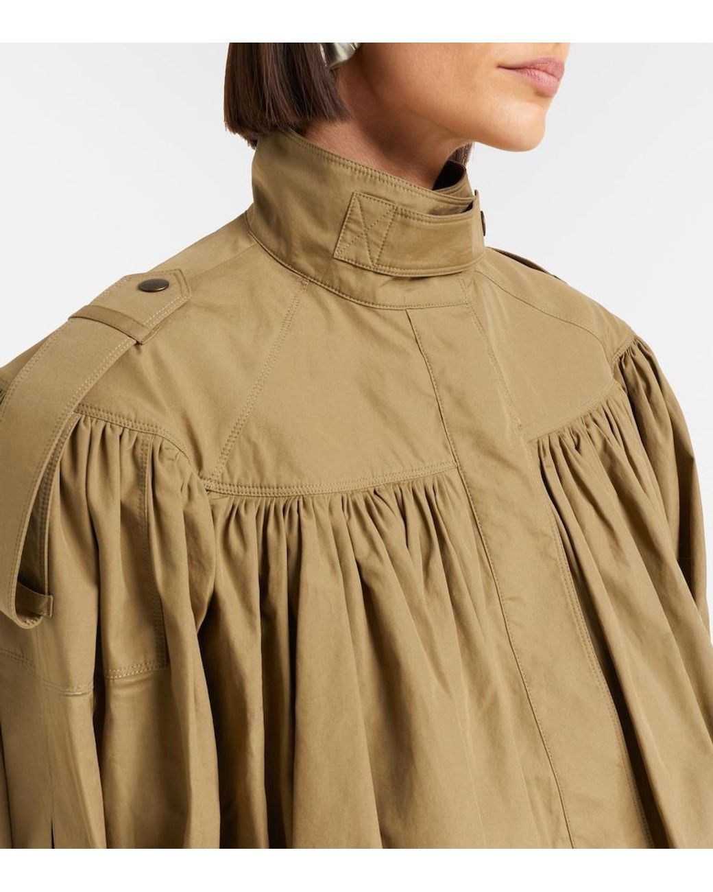 Chloé Natural Cotton Poplin Trench Coat