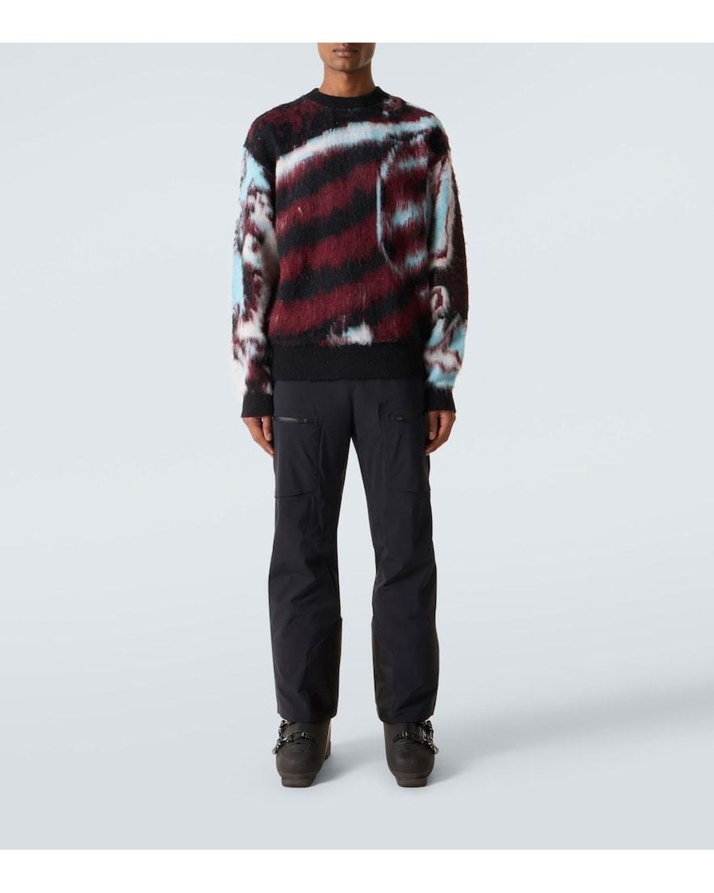 Aztech Mountain Black X Matthew Day Jackson Furistic Crew Sweater for men