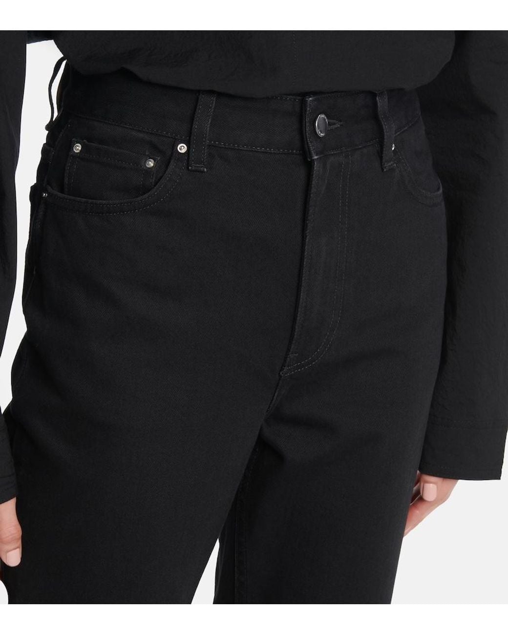 Totême  Black High-Rise Slim Jeans