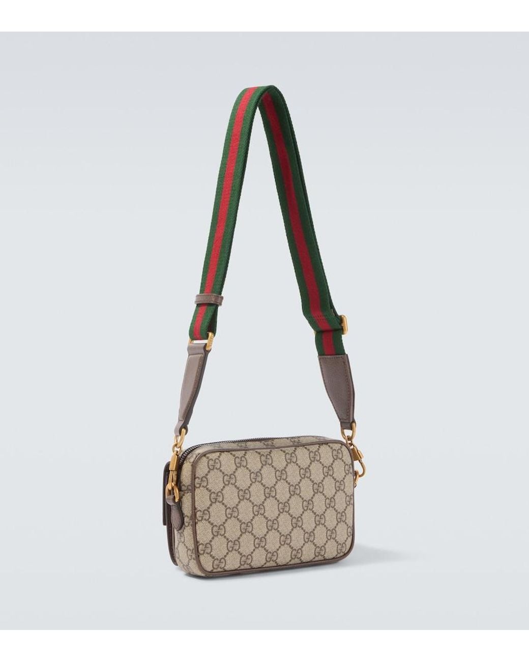 Gucci Brown Ophidia Mini Gg Supreme Canvas Bag