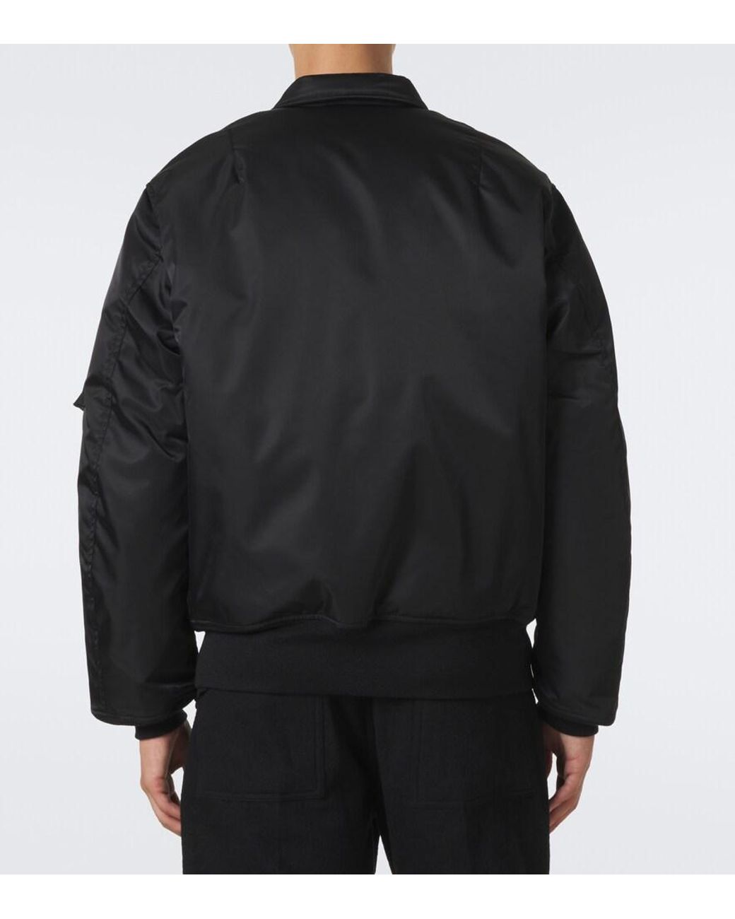 Rick Owens Black Drkshdw Flyers Twill Blouson Jacket for men