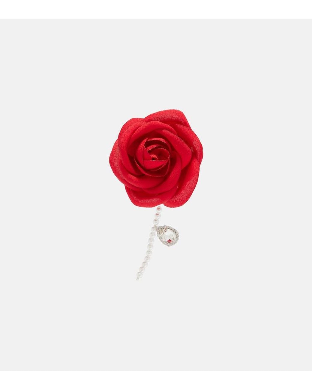 Magda Butrym Red Embellished Single Earring