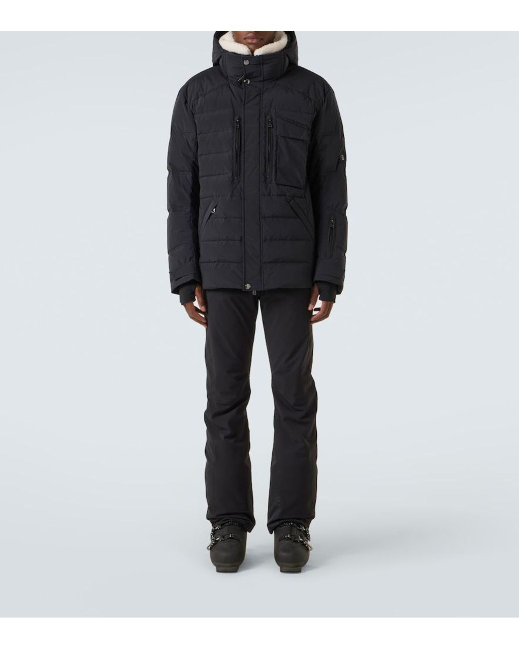 Bogner Blue Arron-Ld Down-Paneled Ski Jacket for men